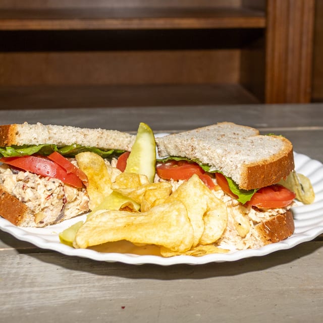 Smoked Chicken Salad Sandwich.