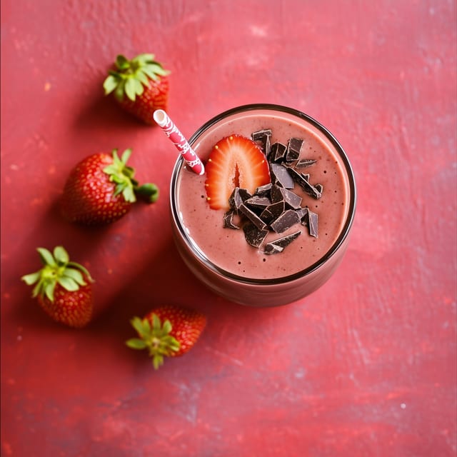 Chocolate Covered Strawberry Smoothie.