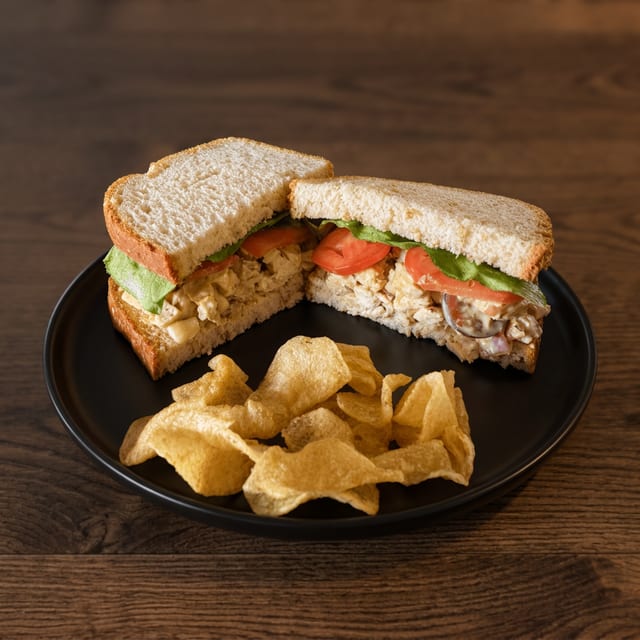 Smoked Chicken Salad Sandwich.
