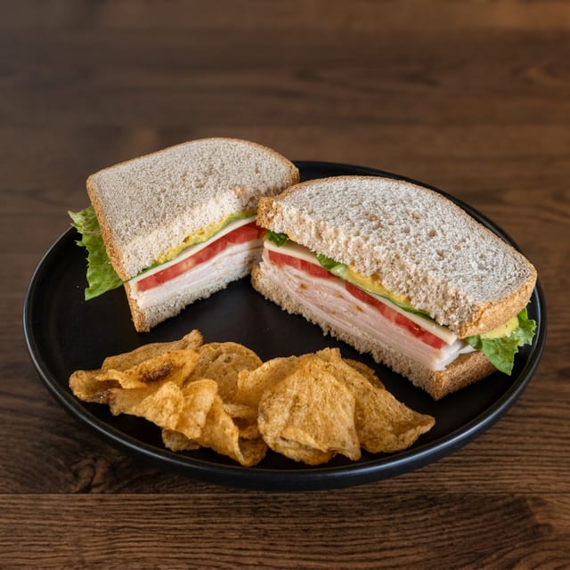 Shaved Turkey Sandwich.